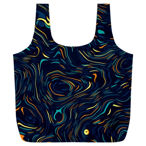 Colorful Abstract Pattern Creative Colorful Line Linear Background Full Print Recycle Bag (XXXL) from ArtsNow.com Front