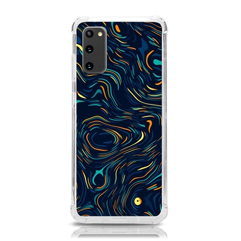 Colorful Abstract Pattern Creative Colorful Line Linear Background Samsung Galaxy S20 6.2 Inch TPU UV Case from ArtsNow.com Front