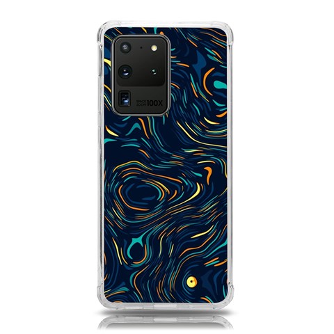 Colorful Abstract Pattern Creative Colorful Line Linear Background Samsung Galaxy S20 Ultra 6.9 Inch TPU UV Case from ArtsNow.com Front