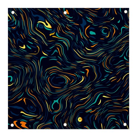 Colorful Abstract Pattern Creative Colorful Line Linear Background Banner and Sign 3  x 3  from ArtsNow.com Front