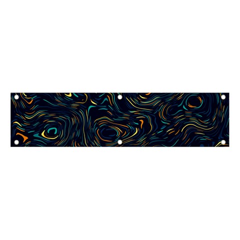 Colorful Abstract Pattern Creative Colorful Line Linear Background Banner and Sign 4  x 1  from ArtsNow.com Front