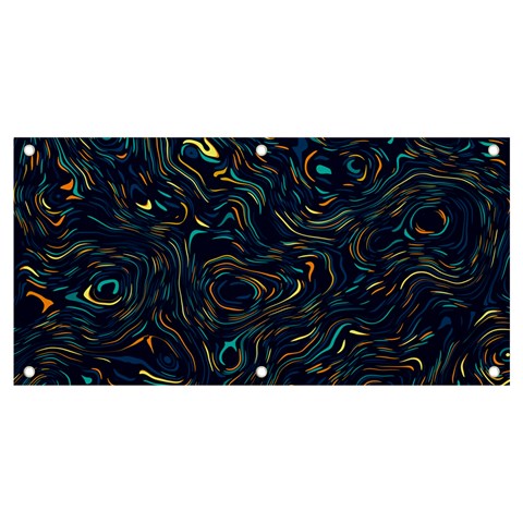 Colorful Abstract Pattern Creative Colorful Line Linear Background Banner and Sign 4  x 2  from ArtsNow.com Front