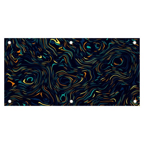 Colorful Abstract Pattern Creative Colorful Line Linear Background Banner and Sign 6  x 3  from ArtsNow.com Front