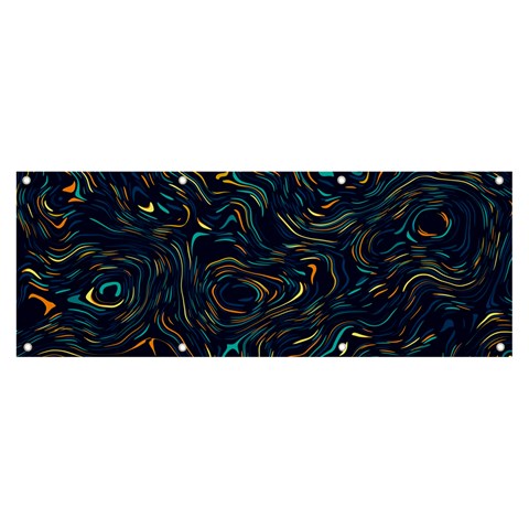 Colorful Abstract Pattern Creative Colorful Line Linear Background Banner and Sign 8  x 3  from ArtsNow.com Front