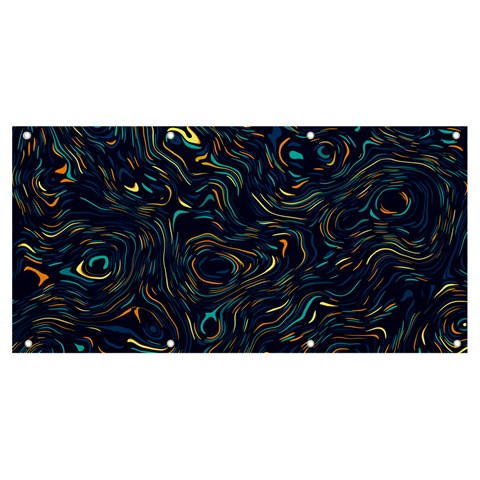 Colorful Abstract Pattern Creative Colorful Line Linear Background Banner and Sign 8  x 4  from ArtsNow.com Front