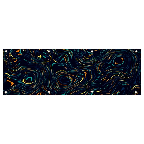 Colorful Abstract Pattern Creative Colorful Line Linear Background Banner and Sign 9  x 3  from ArtsNow.com Front