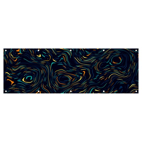 Colorful Abstract Pattern Creative Colorful Line Linear Background Banner and Sign 12  x 4  from ArtsNow.com Front