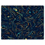 Colorful Abstract Pattern Creative Colorful Line Linear Background Premium Plush Fleece Blanket (Medium)