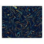 Colorful Abstract Pattern Creative Colorful Line Linear Background Premium Plush Fleece Blanket (Large)