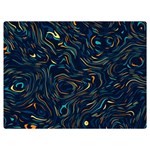 Colorful Abstract Pattern Creative Colorful Line Linear Background Premium Plush Fleece Blanket (Extra Small)