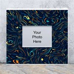 Colorful Abstract Pattern Creative Colorful Line Linear Background White Wall Photo Frame 5  x 7 