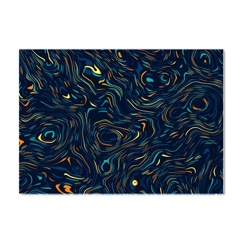 Colorful Abstract Pattern Creative Colorful Line Linear Background Crystal Sticker (A4) from ArtsNow.com Front