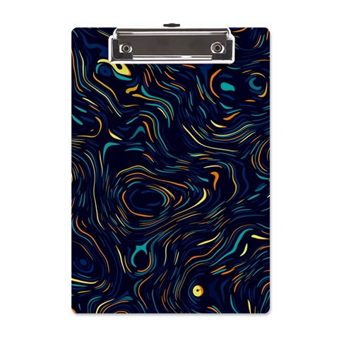 Colorful Abstract Pattern Creative Colorful Line Linear Background A5 Acrylic Clipboard from ArtsNow.com Front