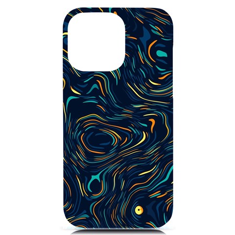 Colorful Abstract Pattern Creative Colorful Line Linear Background iPhone 14 Pro Max Black UV Print Case from ArtsNow.com Front