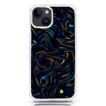 Colorful Abstract Pattern Creative Colorful Line Linear Background iPhone 14 TPU UV Print Case