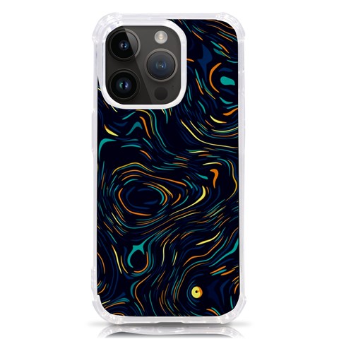 Colorful Abstract Pattern Creative Colorful Line Linear Background iPhone 14 Pro TPU UV Print Case from ArtsNow.com Front
