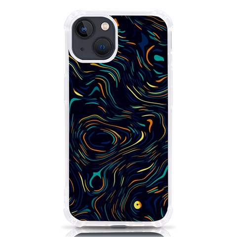 Colorful Abstract Pattern Creative Colorful Line Linear Background iPhone 13 TPU UV Print Case from ArtsNow.com Front