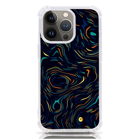 Colorful Abstract Pattern Creative Colorful Line Linear Background iPhone 13 Pro TPU UV Print Case from ArtsNow.com Front