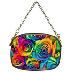 Colorful Roses Bouquet Rainbow Chain Purse (Two Sides)