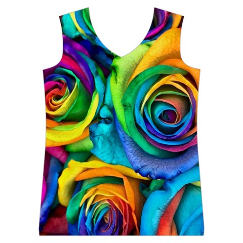 Colorful Roses Bouquet Rainbow Women s Basketball Tank Top from ArtsNow.com Front