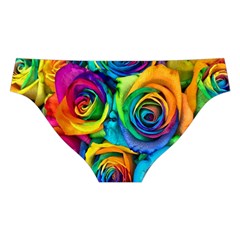 Colorful Roses Bouquet Rainbow Cross Back Hipster Bikini Set from ArtsNow.com Back Under