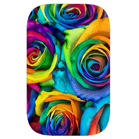Colorful Roses Bouquet Rainbow Waist Pouch (Large) from ArtsNow.com Front