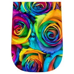 Colorful Roses Bouquet Rainbow Wristlet Pouch Bag (Small) from ArtsNow.com Left Side