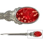 Four Red Butterflies With Flower Illustration Butterfly Flowers Letter Opener