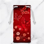 Four Red Butterflies With Flower Illustration Butterfly Flowers Jewelry Bag