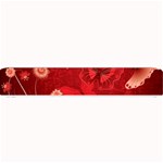 Four Red Butterflies With Flower Illustration Butterfly Flowers Small Bar Mat