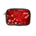 Four Red Butterflies With Flower Illustration Butterfly Flowers Coin Purse