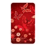 Four Red Butterflies With Flower Illustration Butterfly Flowers Memory Card Reader (Rectangular)