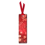 Four Red Butterflies With Flower Illustration Butterfly Flowers Small Book Marks