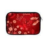 Four Red Butterflies With Flower Illustration Butterfly Flowers Apple MacBook Pro 13  Zipper Case