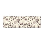 White And Brown Floral Wallpaper Flowers Background Pattern Sticker Bumper (100 pack)