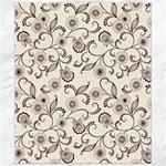 White And Brown Floral Wallpaper Flowers Background Pattern Canvas 8  x 10 