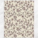 White And Brown Floral Wallpaper Flowers Background Pattern Canvas 16  x 20 