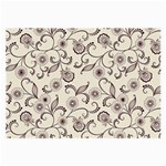 White And Brown Floral Wallpaper Flowers Background Pattern Large Glasses Cloth