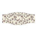 White And Brown Floral Wallpaper Flowers Background Pattern Stretchable Headband