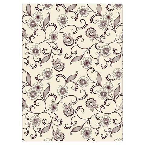 White And Brown Floral Wallpaper Flowers Background Pattern Playing Cards Single Design (Rectangle) with Custom Box from ArtsNow.com Card