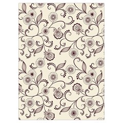 White And Brown Floral Wallpaper Flowers Background Pattern Playing Cards Single Design (Rectangle) with Custom Box from ArtsNow.com Card