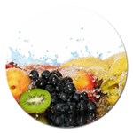 Variety Of Fruit Water Berry Food Splash Kiwi Grape Magnet 5  (Round)