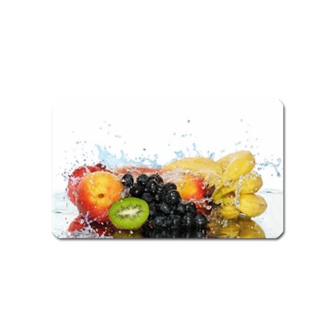 Variety Of Fruit Water Berry Food Splash Kiwi Grape Magnet (Name Card) from ArtsNow.com Front