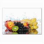 Variety Of Fruit Water Berry Food Splash Kiwi Grape Postcard 4 x 6  (Pkg of 10)