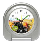 Variety Of Fruit Water Berry Food Splash Kiwi Grape Travel Alarm Clock