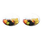 Variety Of Fruit Water Berry Food Splash Kiwi Grape Cufflinks (Oval)