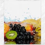 Variety Of Fruit Water Berry Food Splash Kiwi Grape Canvas 8  x 10 