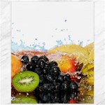 Variety Of Fruit Water Berry Food Splash Kiwi Grape Canvas 16  x 20 