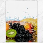 Variety Of Fruit Water Berry Food Splash Kiwi Grape Canvas 36  x 48 