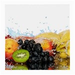 Variety Of Fruit Water Berry Food Splash Kiwi Grape Medium Glasses Cloth